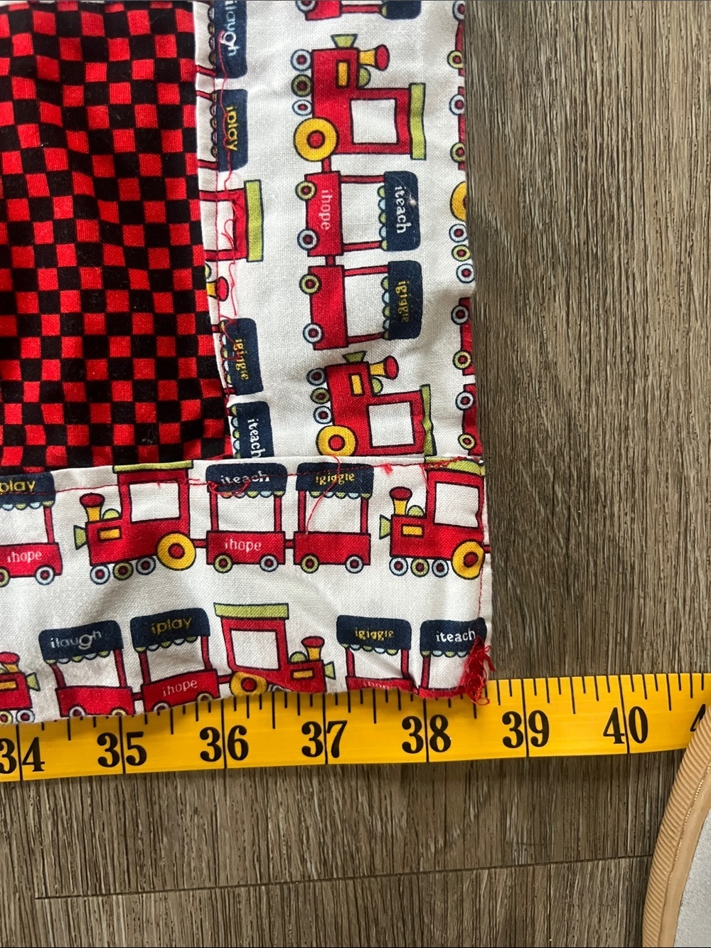 Handmade Train Quilt - Picture 14 of 15
